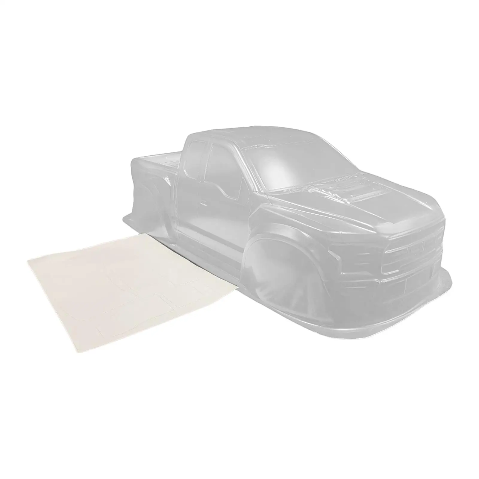 1/10 RC Klare PC-Schale, DIY unbemaltes RC-Auto, Karosserieflügel/für 90046 90047,