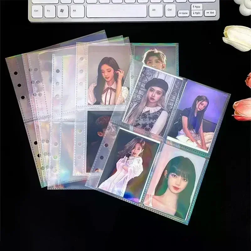 10 Stück 1–4 Gitter, transparente Inlay, Idol-Karte, Sammelbuch, Innenseite, Innenseite, Kpop-Ordner, Fotokartenhalter, Fotokarten-Ordner, Mohamed Negnica Diego