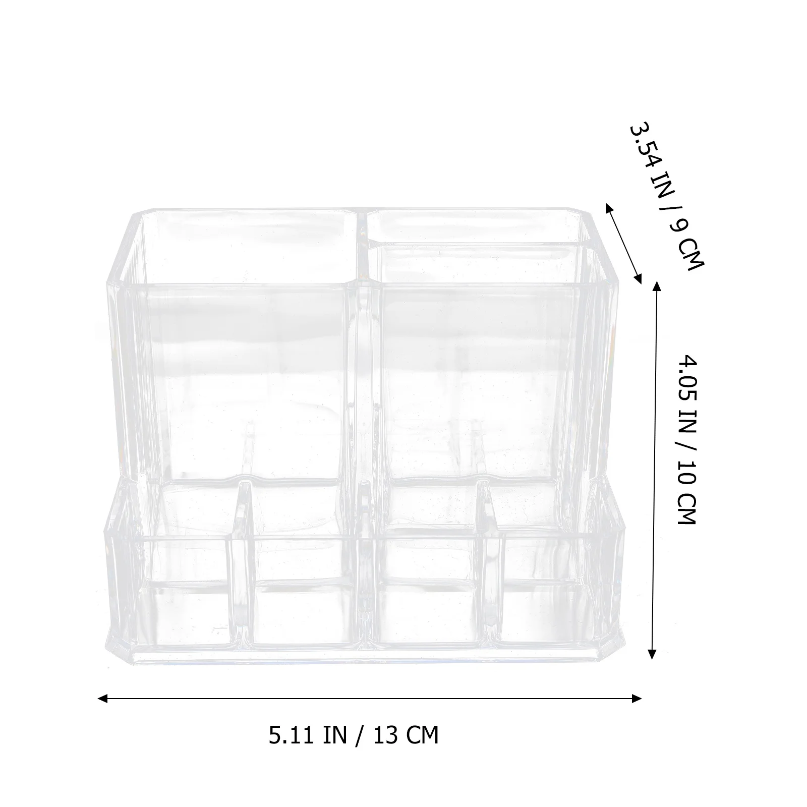 1 Stück Aufbewahrungsbox Transparenter Schreibtisch-Organizer Make-up-Pinsel-Ständer Stifthalter Lippenstift-Organizer Make-up-Pinsel-Display