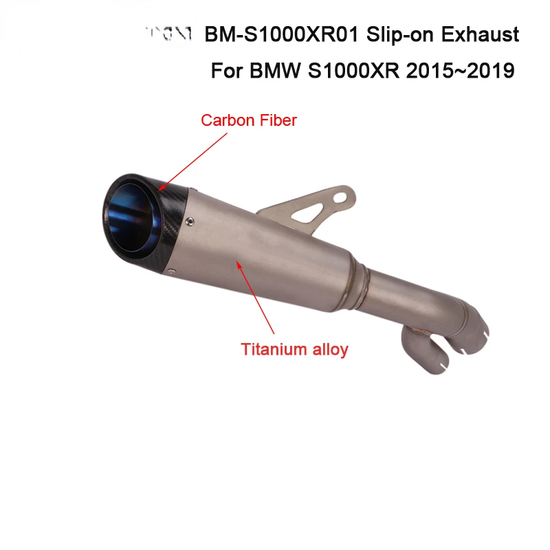 S1000XR 2015~2019 full Exhaust System slip-on muffler Baffle Silencer in stock size