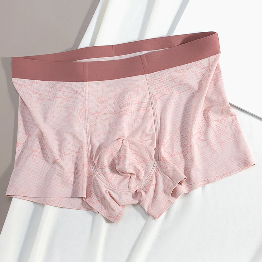 

Mens Ice Silk Breathable Pouch Underwear Man Sexy Underpants Panties Boxers Shorts Trunks All Seasons Classic Style Lightweight