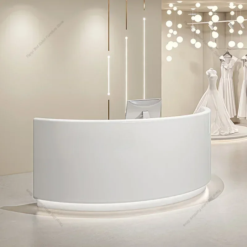 Italian Style Originality Reception Desks Beauty Salon Nail Salon Reception Desks Clothing Store Office Furniture Receptie HBRD