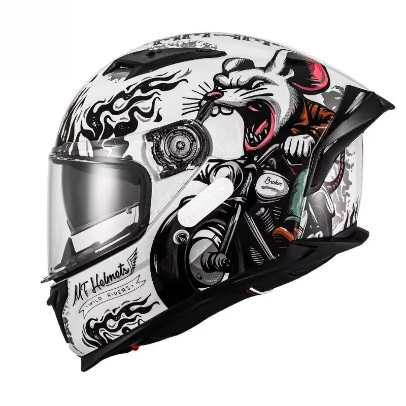 Hot Women MT Motorcycle Braker SV Helmet Gift Black Lens Full Face Capacete ECE DOT SHARP 5 Stars Certified Road Racing Casco