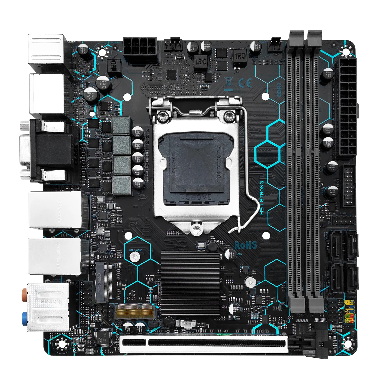 Imagem -05 - Placa-mãe Forte Lga 1150 Suporte Intel Core i7 i5 i3 e3 Ddr3 Mini-atx Vga Hdmi dp com Lan Dupla Wifi M.2 Machinist-h97