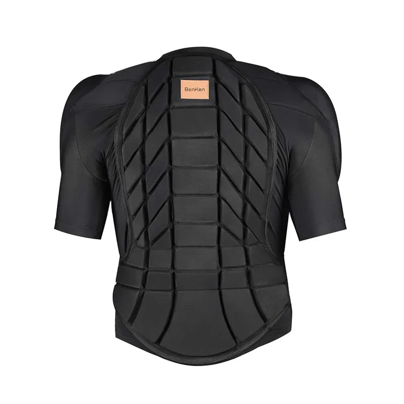 BenKen Ultralight Protective Gear Outdoor Skiing Anti-Collision Anti-Collision Armor Spine Back Protector Sports Shirts Black