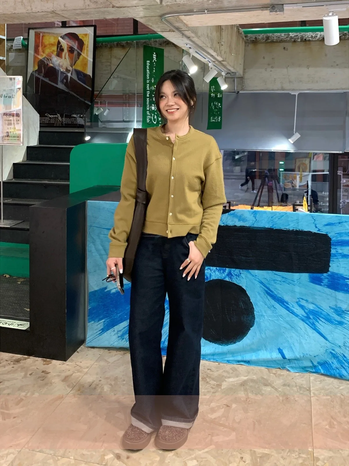 

Прямые женские джинсы оригинального цвета с высокой талией, эластичные невыцветающие осенне-зимние новые универсальные облегающие джинсовые брюки