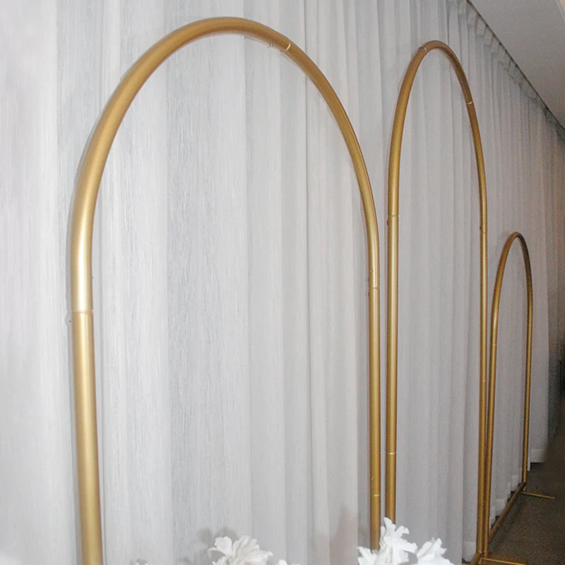 Wedding Arch Gold Metal Decorate Garden Birthday Party Flower Arch Frame
