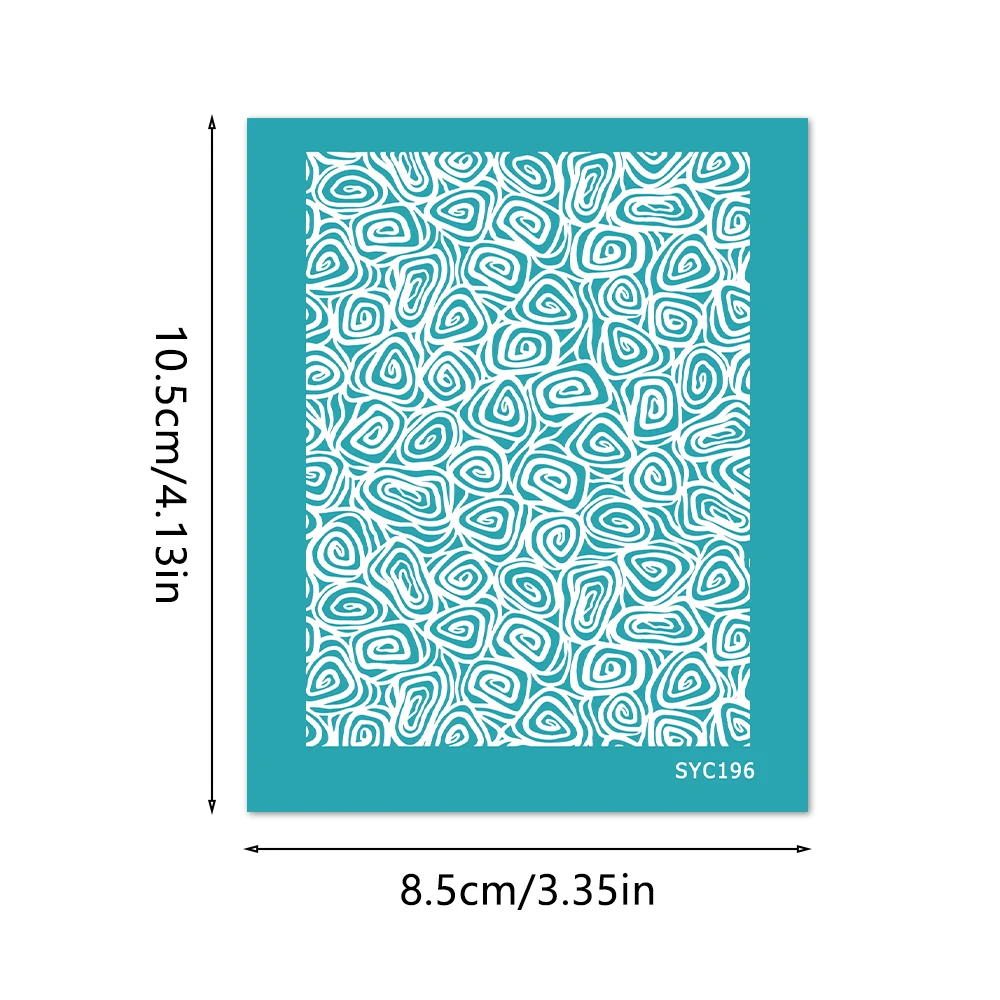 Ocean Wave, Coral & Starfish Silkscreen Stencils for Polymer Clay Earrings, Nautical Jewelry Making Supplies