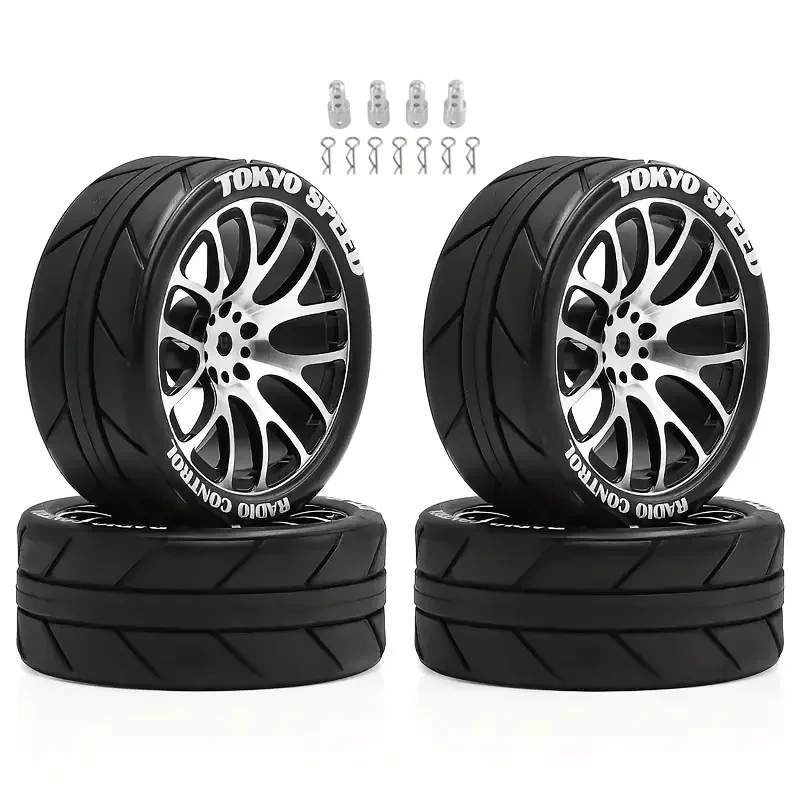 لـ MJX HYPER GO 14304 14303 14302 14301 إطارات العجلات المعدنية 1/14 رالي CNC عجلات معدنية عالية القوة مجموعة زيادة الارتفاع