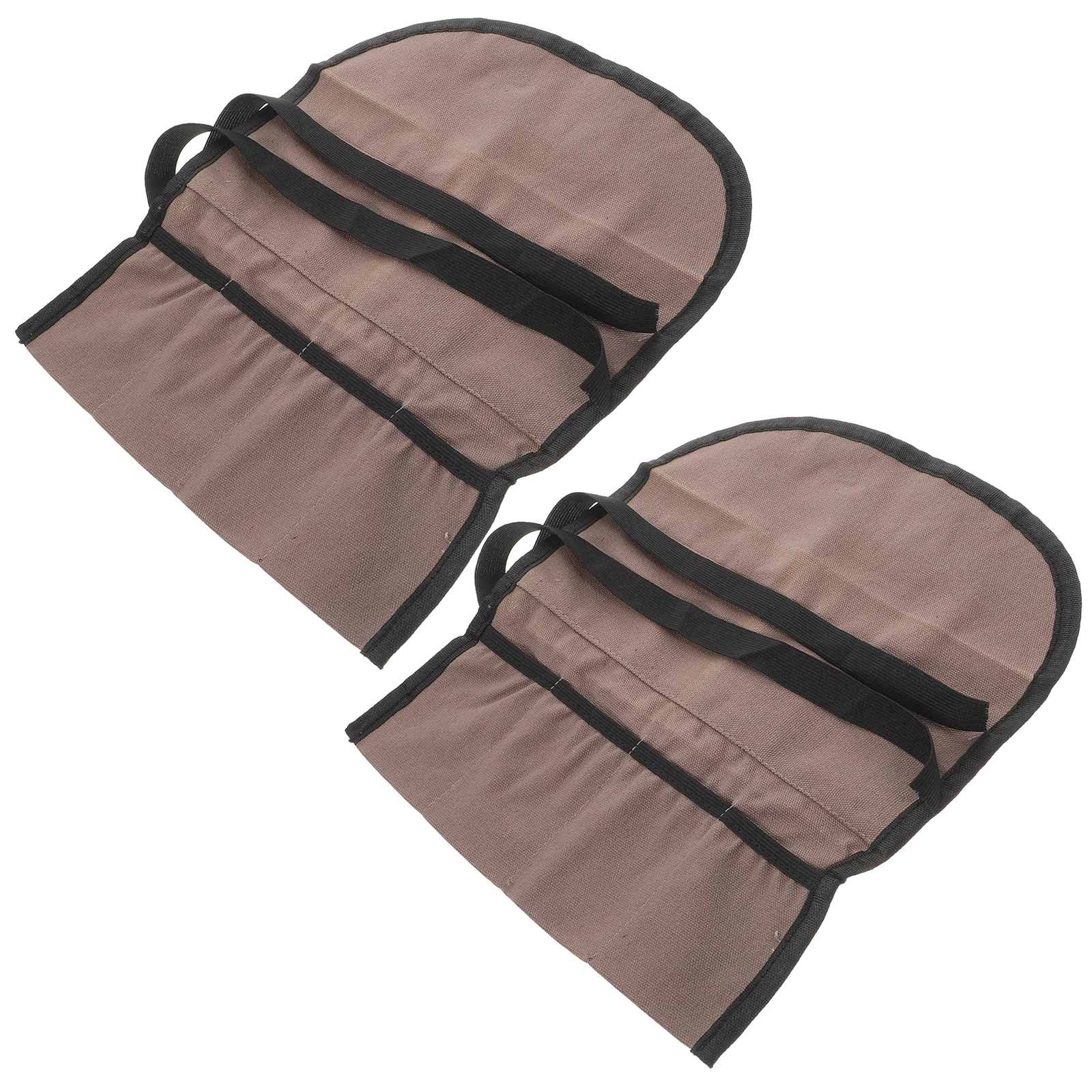 

2pcs Tool Storage Bag Canvas Pocket ganizer Rolling Foldable Pouch Heavy Duty Multi Purpose Roll for Wrenches