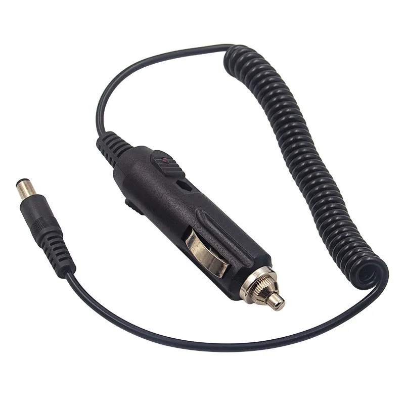 Nowa ładowarka samochodowa 12V 5A DC do zapalniczki samochodowej z bezpiecznikiem, uniwersalny zasilacz wtyczka DC 5,5x2,1mm kabel 1m — zdjęcie 3