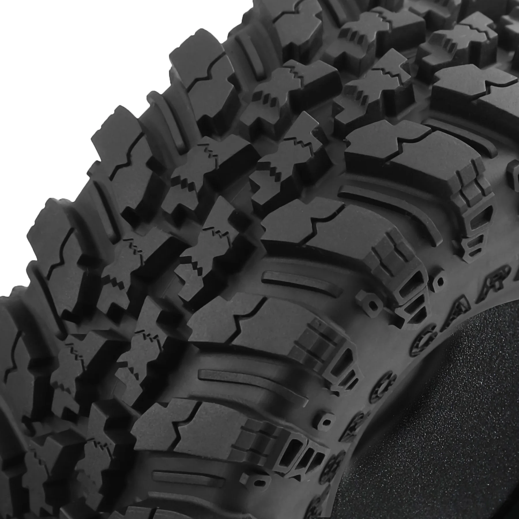 2.2 RC Crawler Tires OD 5.35' 1/10 All Terrain Super Grip Soft Mud Tyres Fit For 1:10 Crawler Car TRX4 SCX10 RC4WD 4PCS