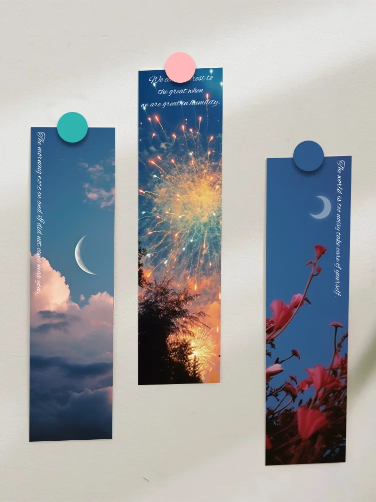 Imagem -04 - Roaming The World Lovers Bookmark Literary Landscape Paper Card Páginas de Leitura Marca Livros Presentes Criativos para Estudantes 30 Pcs