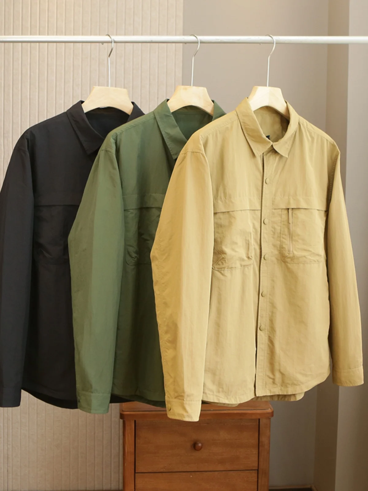 

Мужская эластичная футболка-поло с воротником-стойкой для активного отдыха, повседневной носки и работы, осенняя, модная, городская...