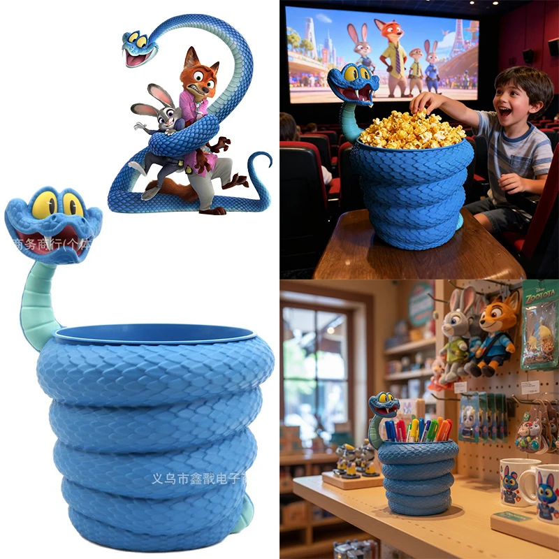 

Disney Zootopia Gary Children's Home Movie Popcorn Storage Bucket Anime Student Desktop Pen Holder Storage Decorative Ornaments