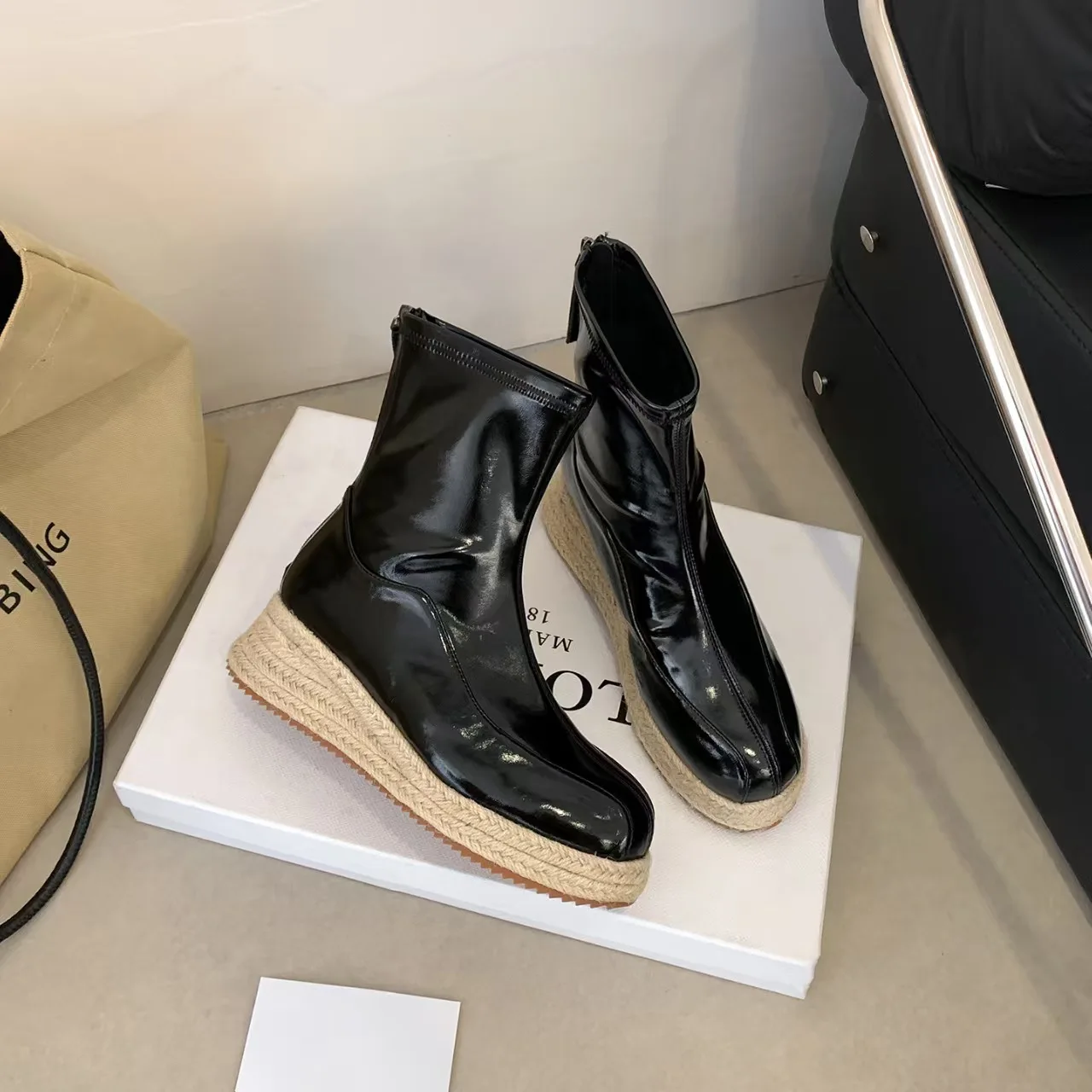 

Women Wedge ANKLE Boots Casual Shoes Low Heels Female PLATFORM Shoes Ladies Gladiator Short Botas French Style Footwear Mujer