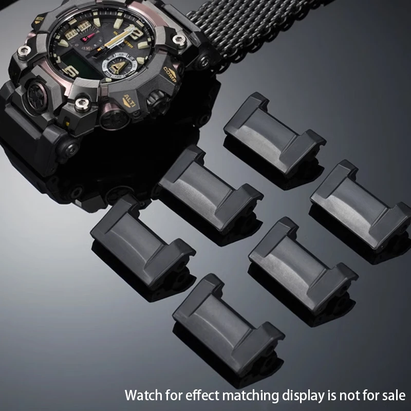 For Casio Great Mud King Three Generations GWG-B1000 Strap Connector Modified Watch Chain Adapter Resin Watch Connector  Black