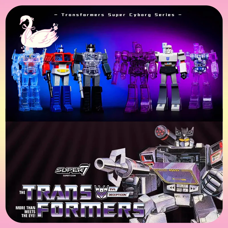 

Оригинальные фигурки Super 7 Transformers из серии Super Cyborg: Мегатрон, Оптимус Прайм. Коллекционная модель, игрушка, подарок для мальчика.