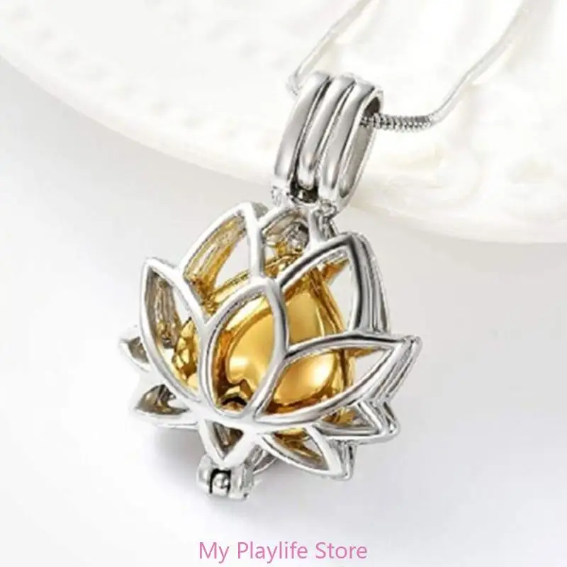 Flower Shaped Cremation Urn Bar Jewelry Pet Cremation Jewelry Ashes Necklaces Creative Pet Cremation Jewelry