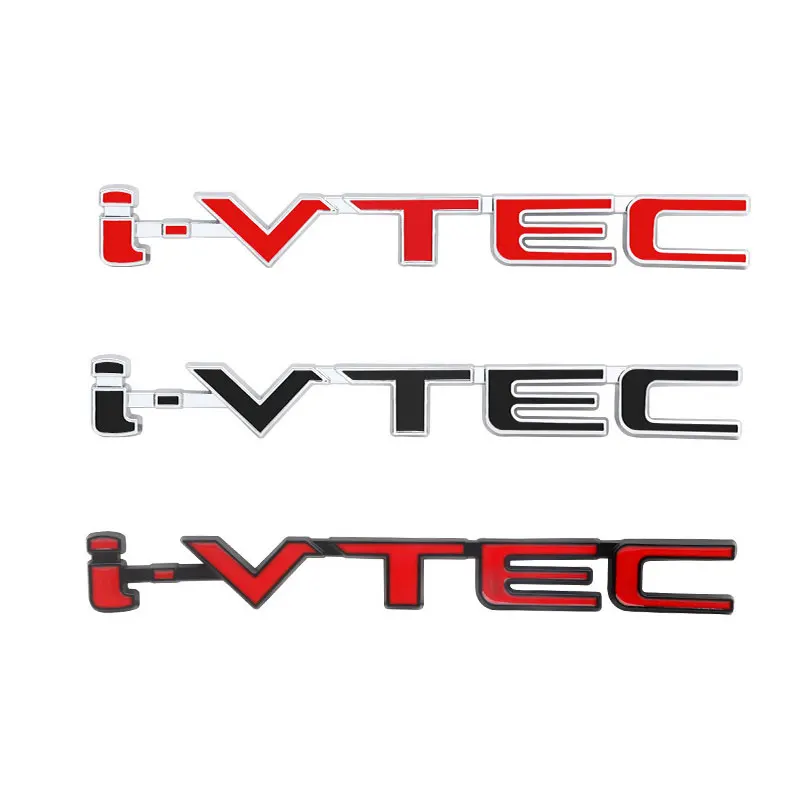 Ivtec i-vtec letter badge car stickers for honda CRV tenth generation  CIVIC Accord car logo refit rear boot trunk metal label