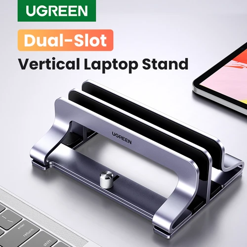 UGREEN-soporte Vertical para portátil, accesorio plegable de aluminio para Notebook, tableta, Macbook Air Pro, PC de 17 pulgadas