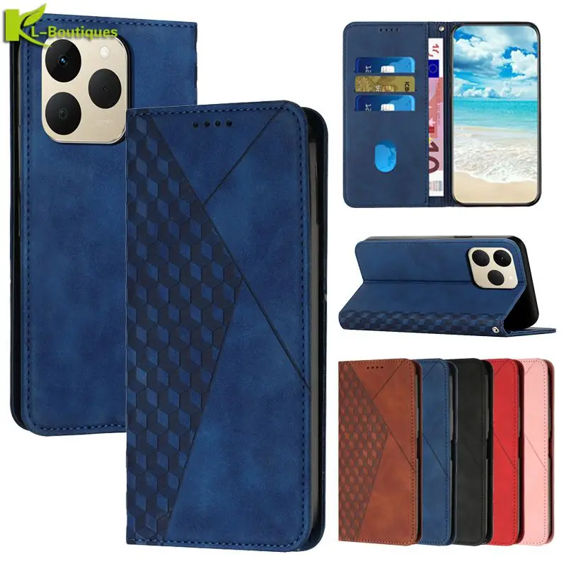 

For Realme 15T Case Luxury Magnetic Flip Case on For Funda Realme 15t Cover Realme15T RMX5111 Protection Phone Cases Shell Coque