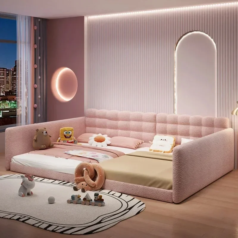 

-multifunctional Simple Tatami Confortable Apartment Toddler Guardrails Bed Super Princess Letto Matrimoniale Modern Furniture