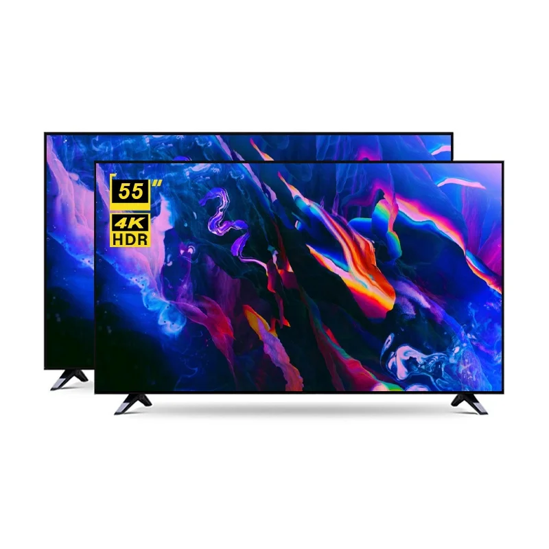 

High end customized TV STLF ZJWOEM Smart TV 55 Inch Flat Screen Drop-resistant 4K UHD LED Television TV