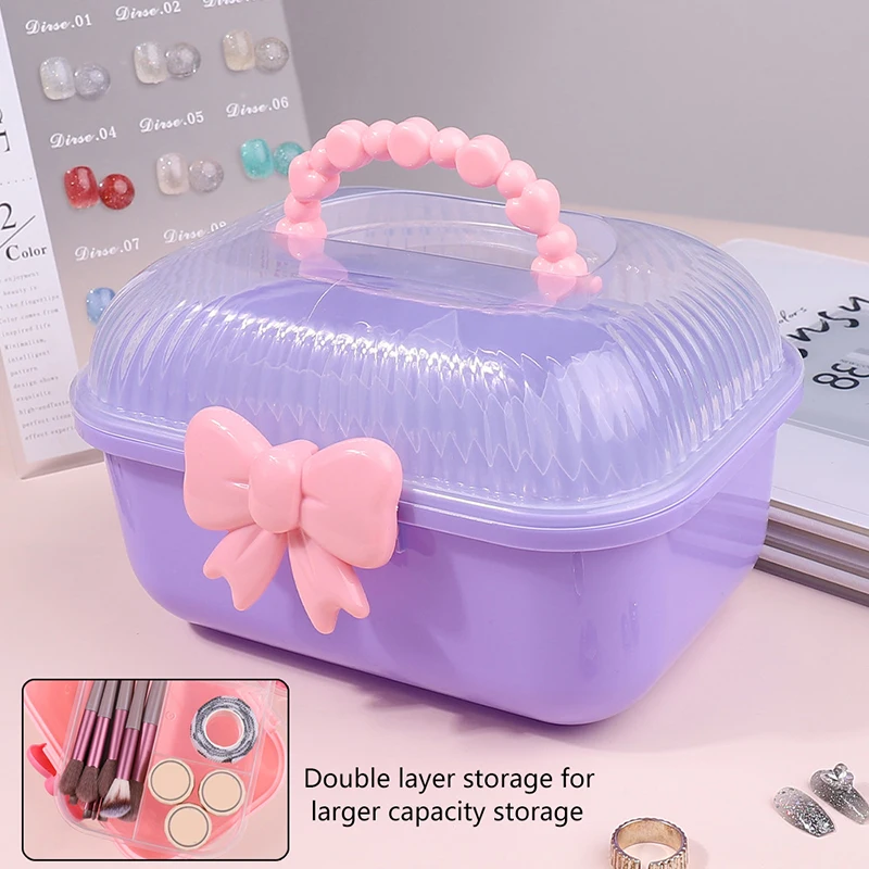 Hairpin Storage Box Cute Girl Bow Jewelry Headband Hairband Display Rack Children\'s Hair Accessories Storage Box