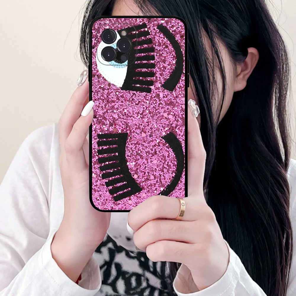 Hot Ferragnies Eyes Chiara Phone Case Silicone Soft for iphone 15 14 13 12 11 Pro Mini XS MAX 8 7 6 Plus X XS XR Cover