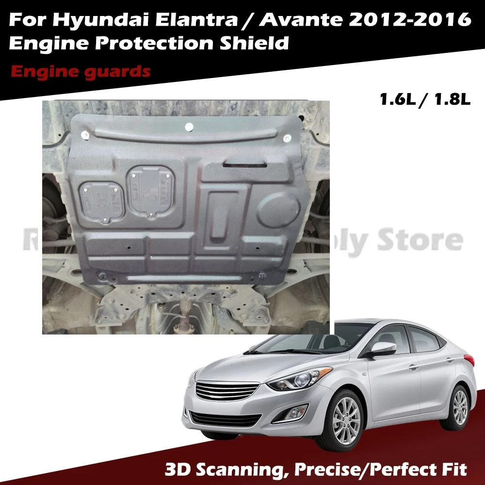 

Complete Underbody Security Engine Shield for Hyundai Elantra 2012-2016 - 3D Scanned Precision Fit - Reliable Protection Cover