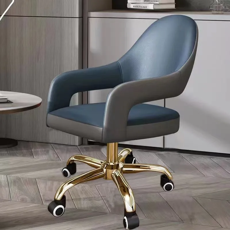 Luxury Swivel Computer Seat Ergonomic High-Back Design With Thick Padding For Home Study Office Workspace Comfort Furniture