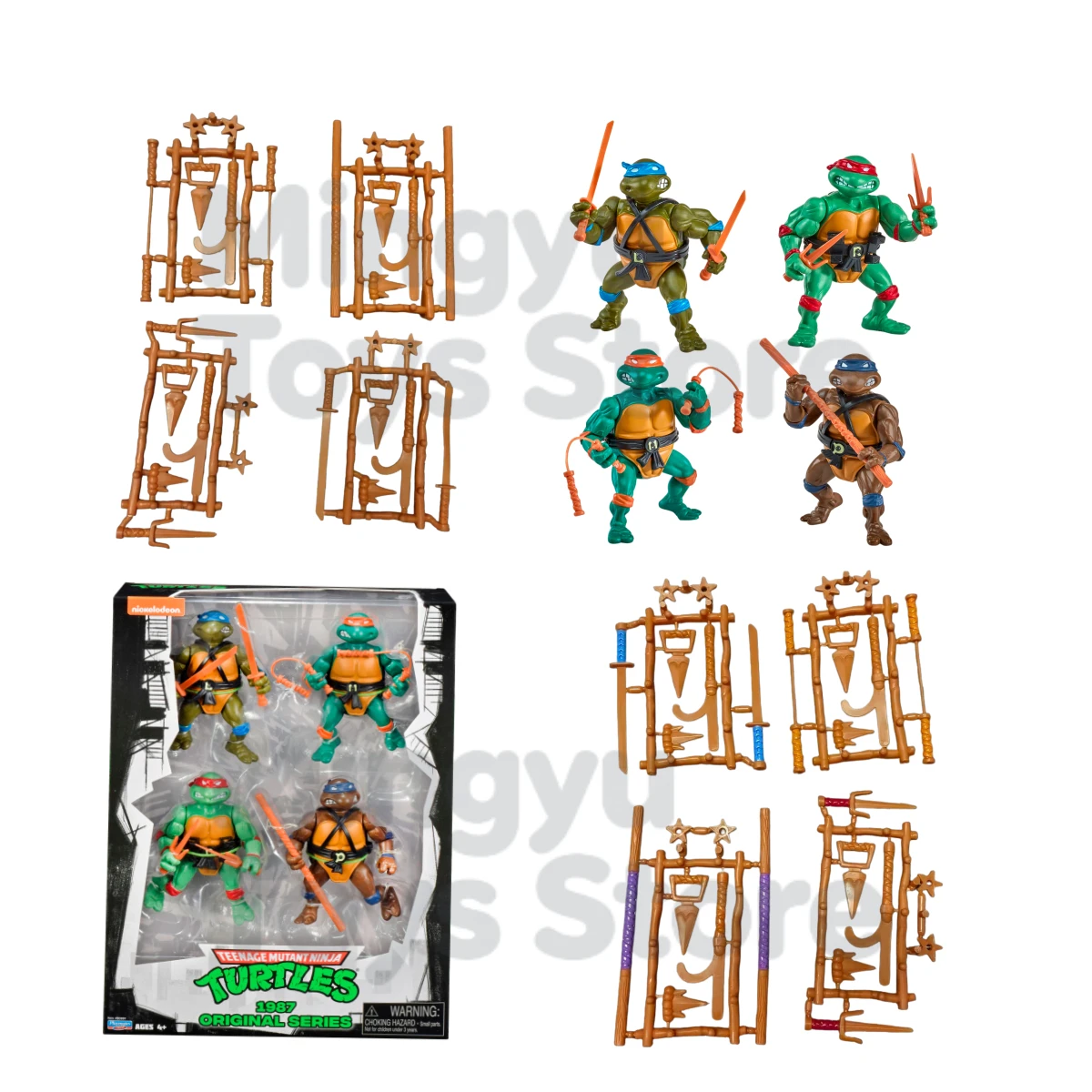 Teenage Mutant Ninja Turtles Action Figures Raphael Michelangelo Joint Movable Table Ornament Collectible Birthday Toys Gifts