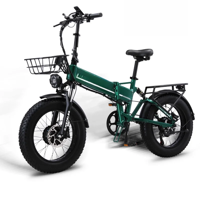 20-Zoll-All-Terrain-E-Bike, versteckte hydraulische Bremse, fetter Reifen, 7-Gang-Aluminium-Klapp-Elektrofahrrad für das Pendeln in der Stadt