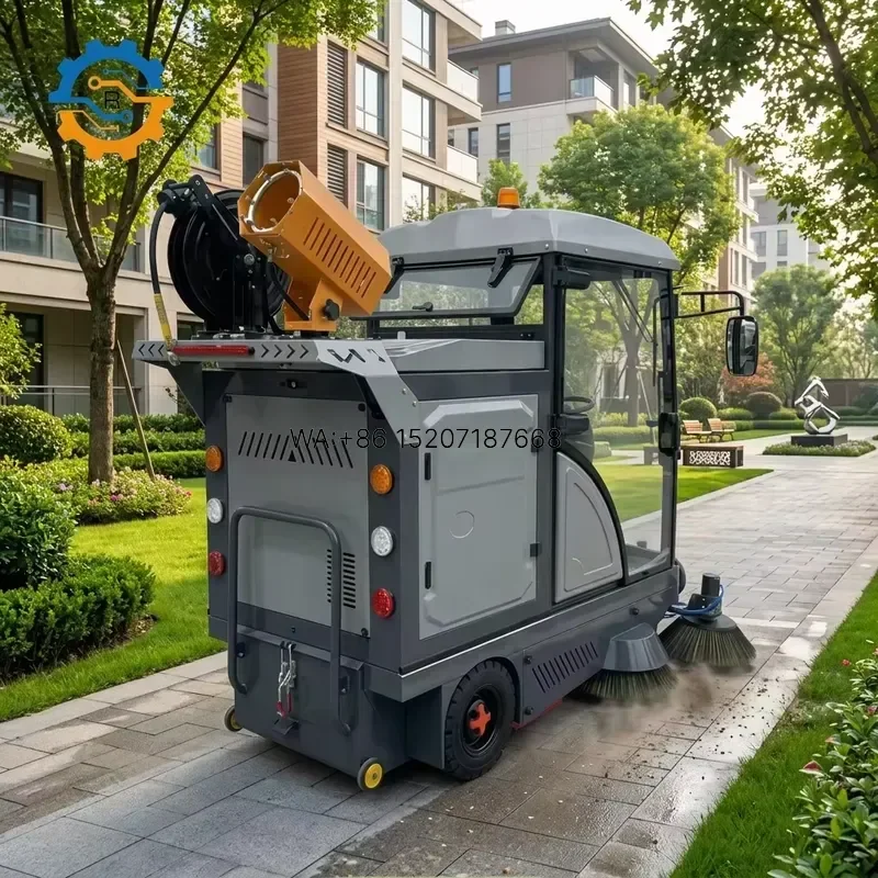 Wmwmnu for ROD Compact Municipal Road Street Sweeping with Spray Cannon Dust Suppression for City Urban Outdoor