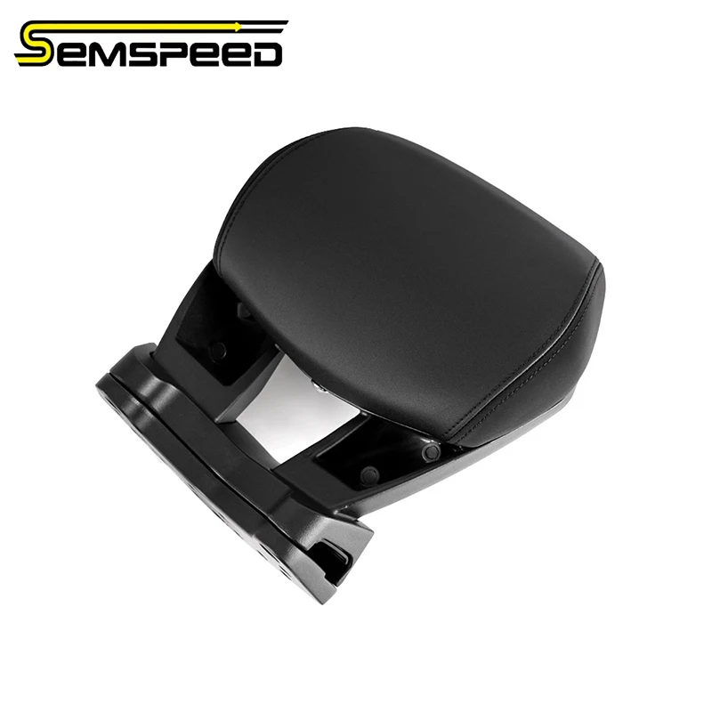 SEMSPEED دراجة نارية وسادة الظهر لياماها NMAX155 N-MAX 125 NMAX125 2025 الركاب سيسي بار مسند الظهر الخلفي وسادة PU مسند الظهر #4