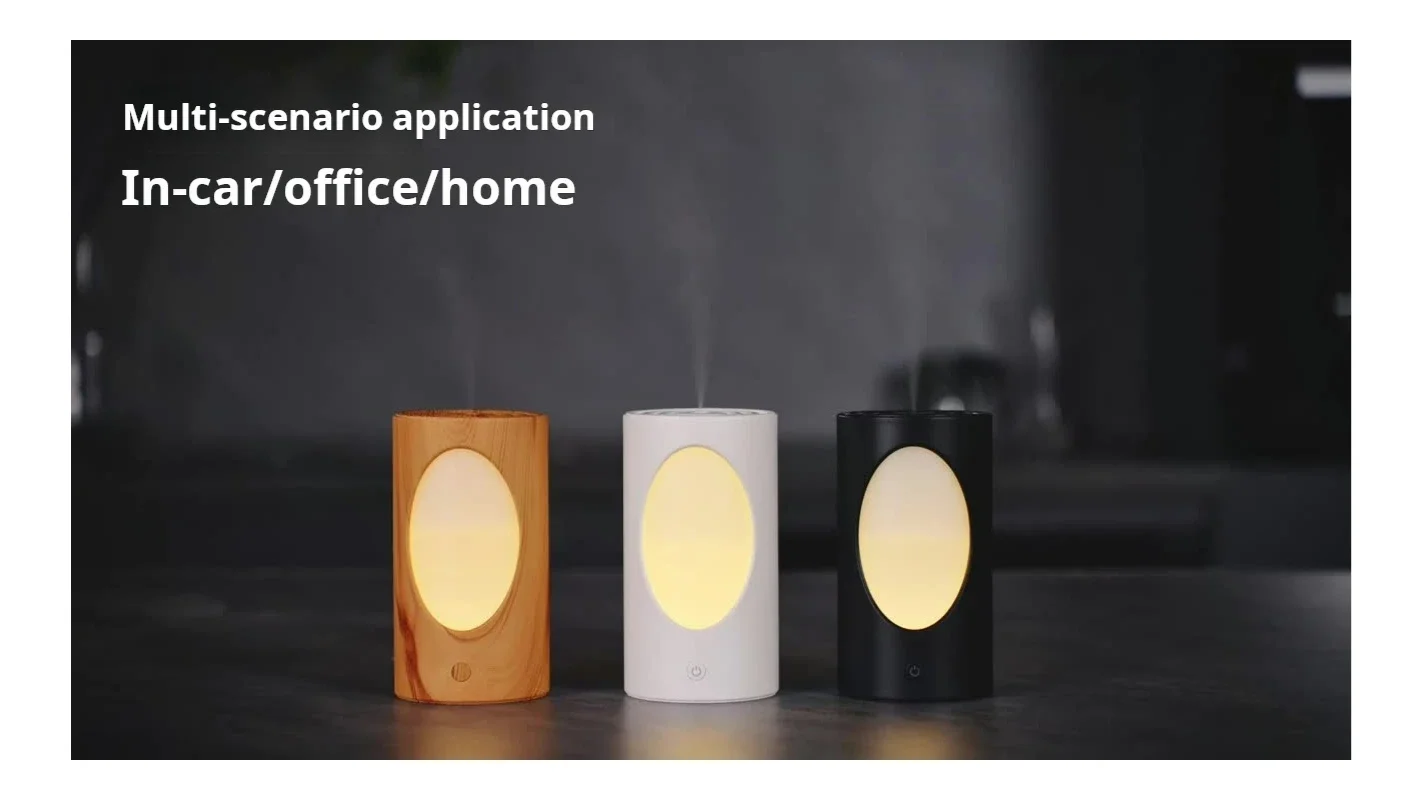 Tree Hole USB Night Light Silent Bedroom Large Capacity Humidifier Aromatherapy Moisturizing Lamp Home Use Soft Glow