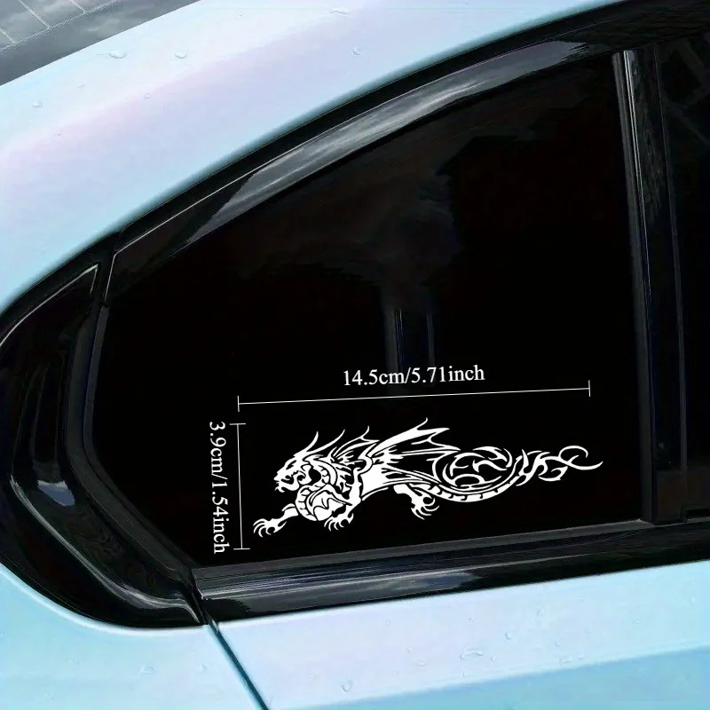 1PC 탈착식 드래곤 스티커 - 생생한 홀로그램 효과 및 판타지 분위기, 헬멧 장식, 노트북 커버 및 벽 거울에 이상적