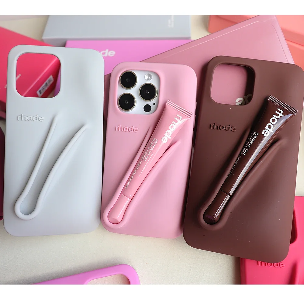 Ins Color Rhode Silicone Case Series for IPhone 16 15 14 13 12 11Pro Max Plus 1:1 Quality Girl Shell Shockproof Protect Cover