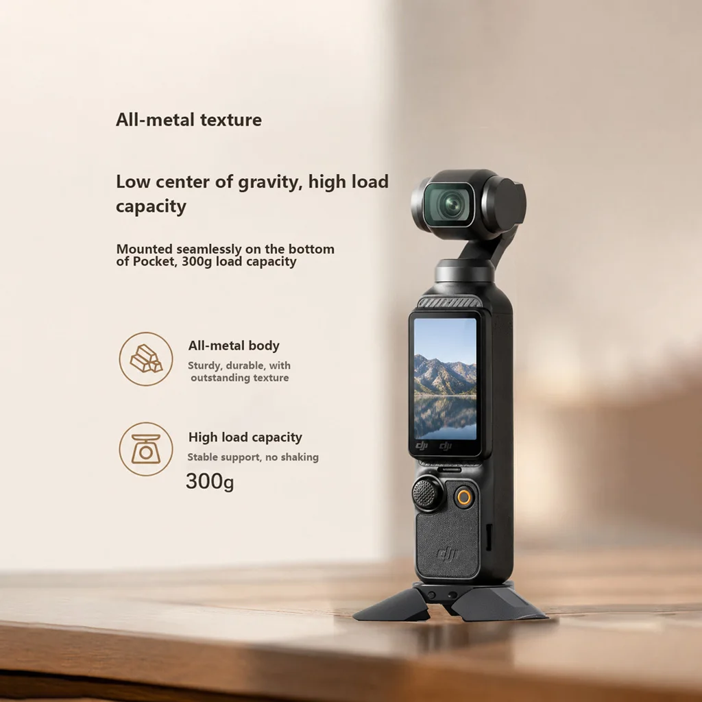 Kunststoff-Mini-Stativständer mit 1/4'' Schraubanschluss für GoPro Action-Kamera, Video-Handy, Vlog-Handgriff für DJI Pocket 3 4 Gimbal-Halterung – Detail 15