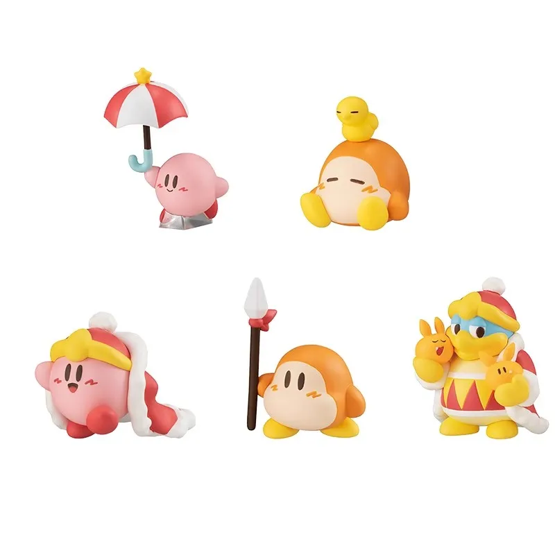 

Bandai оригинальные 5 шт. Gashapon Kirby PUPU FRIENDS игрушки для детей подарок Коллекционная модель украшения