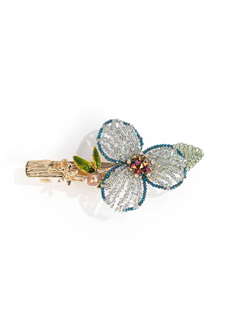 Elegante-pince-a-cheveux-fleur-en-alliage-de-cristal-accessoire-capillaire-artisanal-tresse-pour-femme-bouquet-scintillant-style-retro-couronne