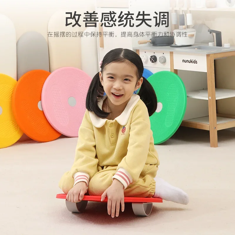 Sensory Integration Training Fitness Equipment Balance Board Household Round Multi-function Improve Concentration