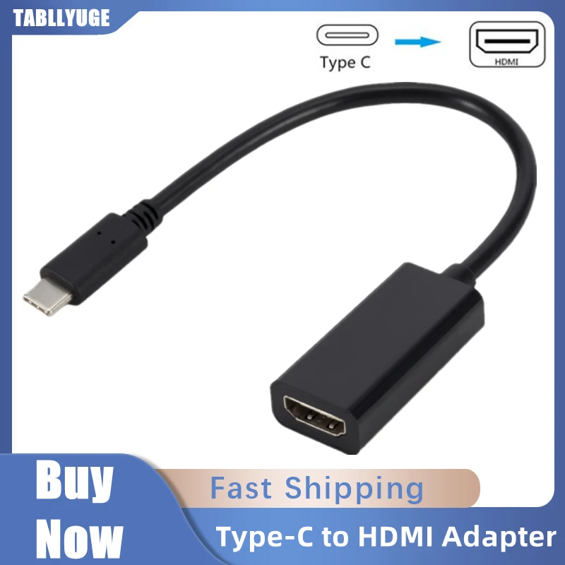 1080P Type-C to HDMI-compatible Cable USB C to HD TV Display Adapter USB 3.1 Converter for PC Laptop Samsung S9 Huawei Mate 30