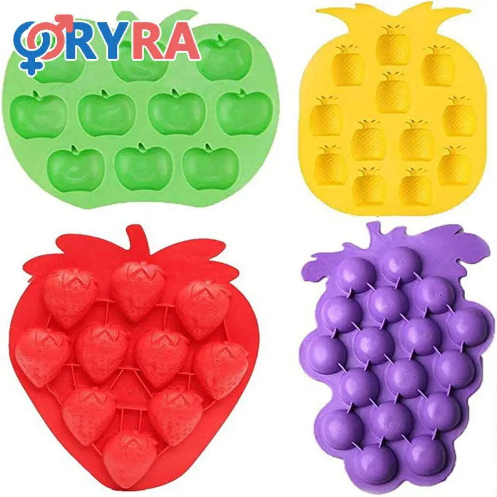 Cake Mold Soft And Strong Toughness Easy Demoulding Fruit Shape Auxiliary Food For Cake Mold Food-grade Strawberry Mold