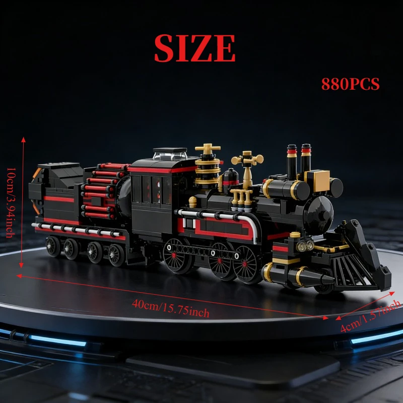 880PCS Retro Futuristic Vehicle Building Set - Detailed Time Travel Car Model Kit, Collector's Gift for Teens & Adults