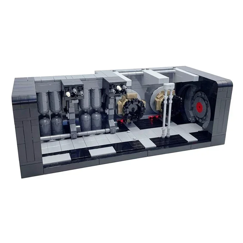 Seri Film Bintang Batu Bata Bangunan Moc Model Koridor Samping Kapal Luar Angkasa Teknologi Bangunan Mainan Konstruksi Blok Modular