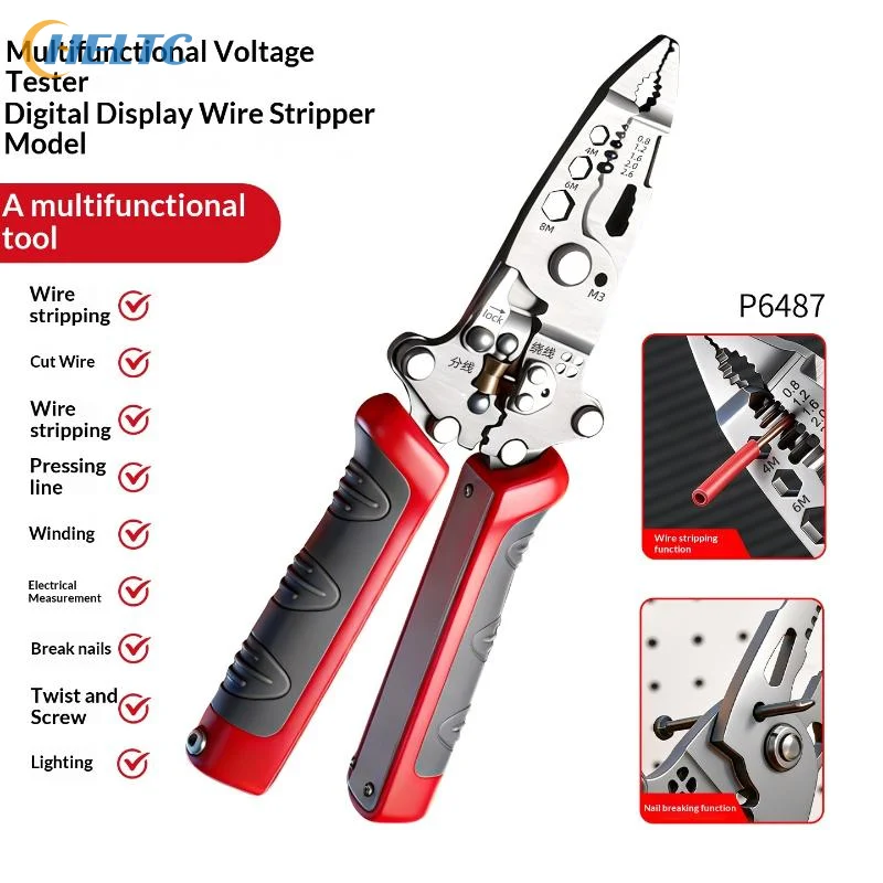 Foldable Wire Stripping Pliers Crimping Tool Multifunctional Electrician Pliers Professional Grade Electrician Tool