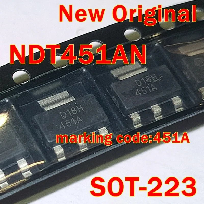 

1pcs to 100pcs NDT451AN SOT-223 marking code:451A New Original N-Channel Enhancement Mode Field Effect Transistor