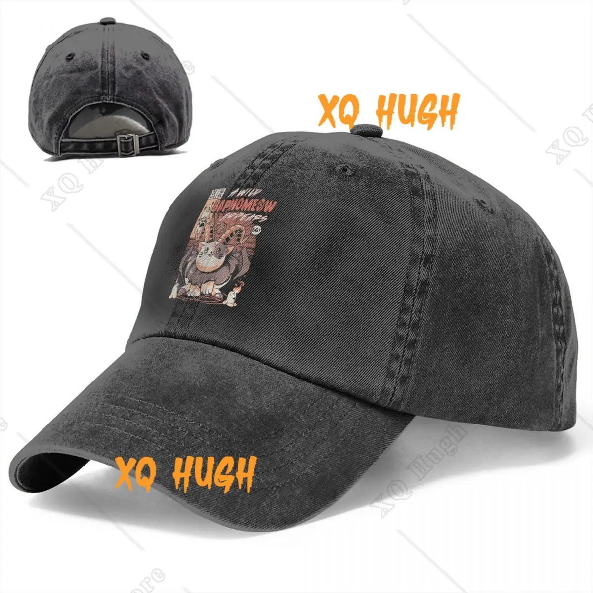 Baphomeow Baseball Cap Men Cowboy Hats Women Visor Protection Snapback Baphomet Satan Lucifer Caps